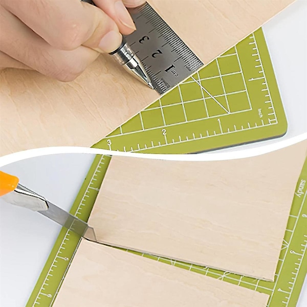 10 x Kryssfinerplater, A3 Trepanel, FretSag Tre for DIY Snekring, Laserbehandling, Modellbygging, 300 x 200 x 2 mm
