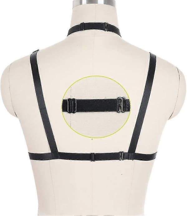 Dame Sele Elastisk Cupless Cage BH Hollow Out Strappy