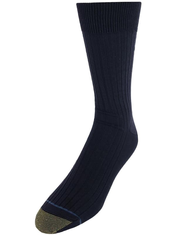 Gold Toe Cotton Moisture Control Canterbury Crew Kostymstrumpor (3-pack)