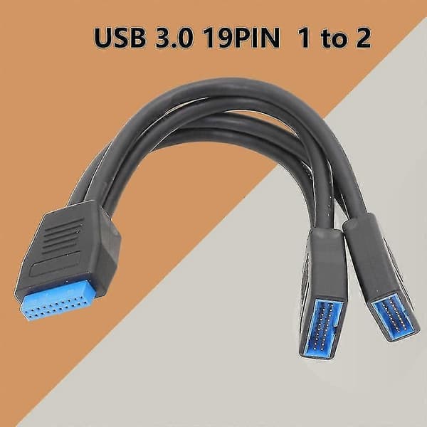 2024 Nye Modeller Usb 3.0 Header Forlængerkabel, 19/20 Pin 1 Til 2 Y Splitter Forlængeradapter Walkbee