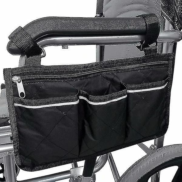 Taske Til (sort, 32,5 X 18 Cm) Rollator Med Lommer, Rollator
