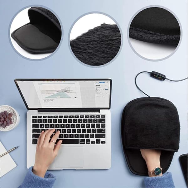 Musematte med Håndvarmer, USB Elektrisk Håndvarmer Musematte, Gjenbrukbare Hender, Elektrisk Håndvarmer, Håndvarmer