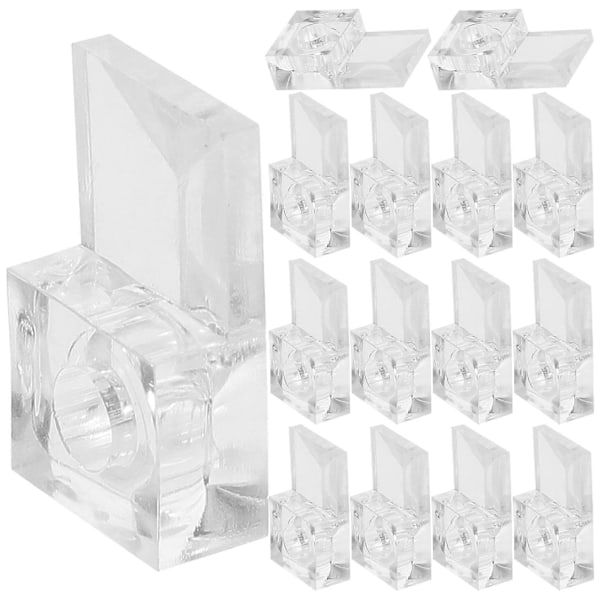 20 Set Spegelklämmor Väggmonteringskit Spegelhängare Spegelklämmor för Ramlös Spegel