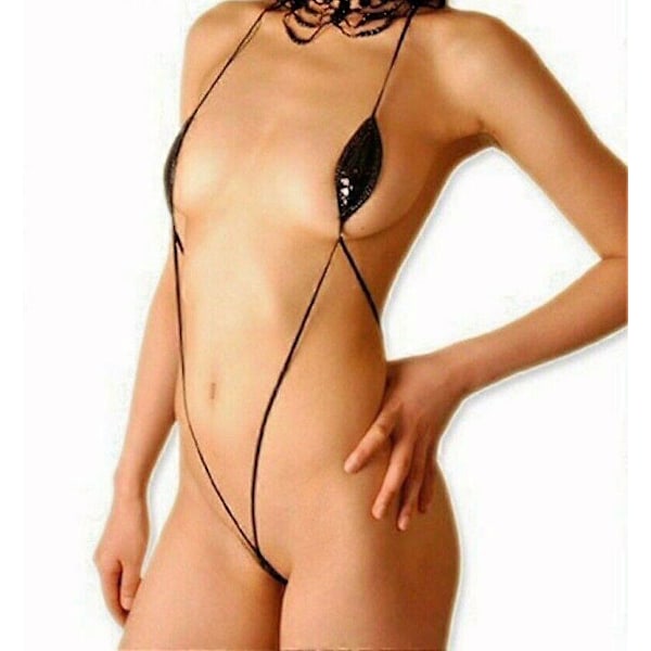 Seksikäs Naisten Sling Bikini Äärimmäinen Micro Bikini G String Stringit Yksiosainen Uimapuku