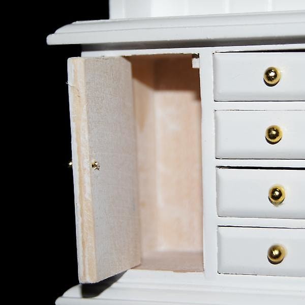 1/12 Dockhus Miniatyr Möbler Multifunktionell Träskåp Bokhylla