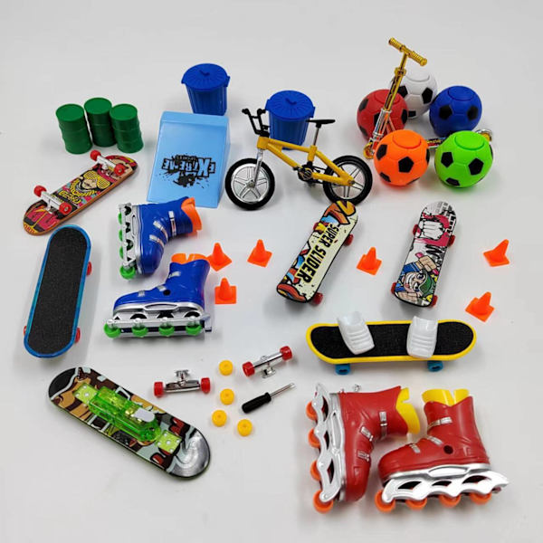 Advent Blind Box, Finger Skateboard Blind Box, Mini Finger Playset -a