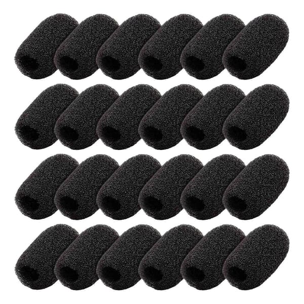 24 kpl Mini Vaahtomuovisuoja Lavalier- ja Lapel-mikrofoneille