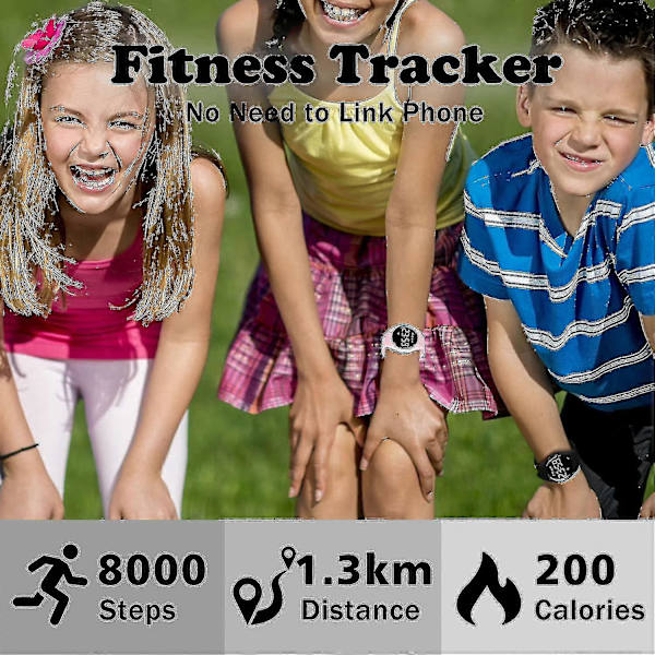Barnklocka, Digital Sport Fitness Tracker för Tonårspojkar, Med Alarm/kronograf/vattentät för Pojke Flicka Present 5-18 År Gammalack) PK