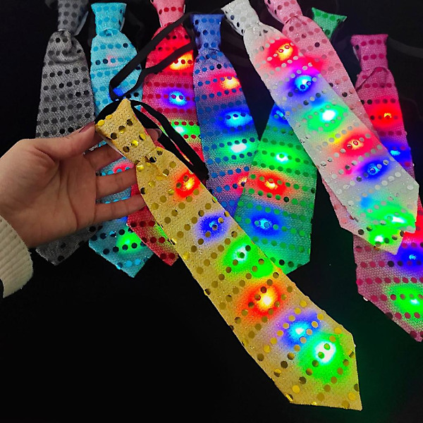 10 st Ljusupplyst Slips LED Slips Glödande Slips Lysande Slips Blinkande Slips