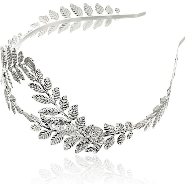 Bröllop Tiaror Brudkronor 2 Stycken Legering Metallblad Krona Vinrankor Kronor Blad Tiaror Bröllop