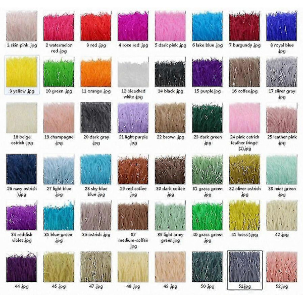 Fluffig strutsfjäderboa 2m pysselmaterial för kostym bröllopsdekor sömnadsprojekt