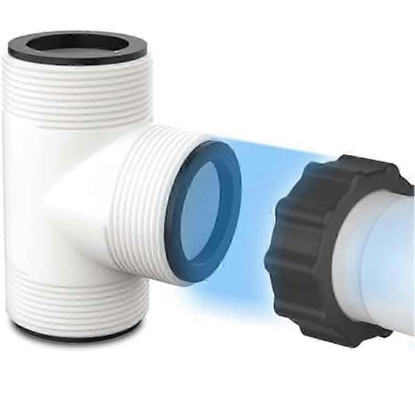 2 stk. 1,5 tommer Pool Slangeforbindelse Stempelventiler Til Overjordisk Pool Slange -t-splitter Til Pool Slange