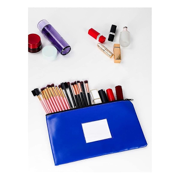 10 stk. Bankindbetalingsposer med lynlås, makeup taske, til kontanter, mønter