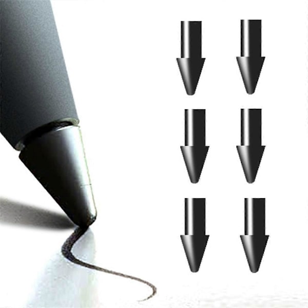 6 stk. erstatningspennespisser for Remarkable Paper Pro Pen, erstatningsnibber for presis skriving og skissering