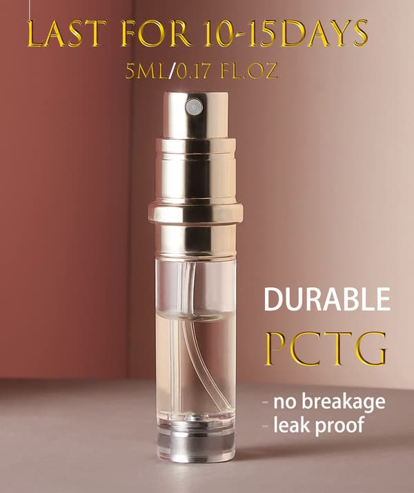 Miniparfymflaska, påfyllningsbar atomizer, 5 ml läckagesäker atomizer, lämplig för resor