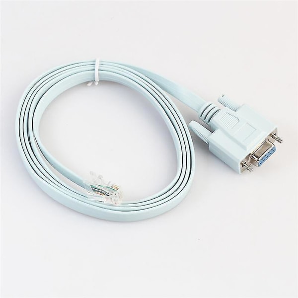 USB-konsollkabel RJ45 Cat5 Ethernet til RS232 DB9 COM-port Seriell Hunn Routere Nettverksadapter CA