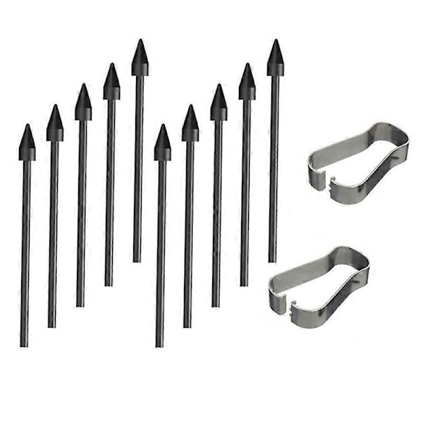 For Stylus Nib S6 Nib S7 Refill N10 Utskiftbar S22 Nib N20 Universal Refill 10 Svarte Refiller + 2 C