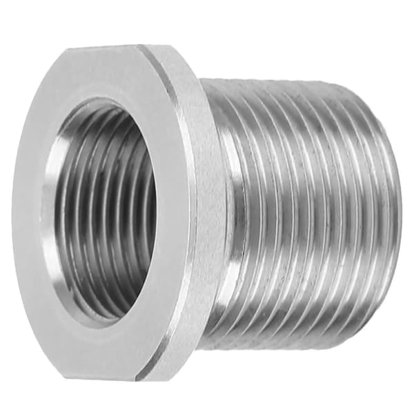 Drivstoff Filter Adapter Rustfritt Stål Gjenget Kobling 1/2-28 Til 5/8-24 Universal Tilpasning