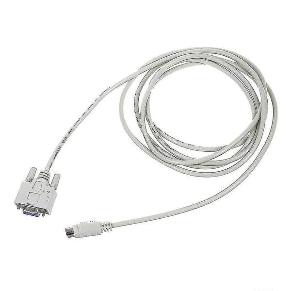 Db9p Til 8p Mini Din Rs232 Download Kabel Hvid 2,5 m Til Plc Dvp-eh
