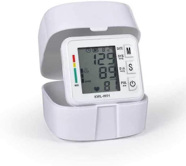 Blodtryksmåler, med justerbart armbånd og LCD-display