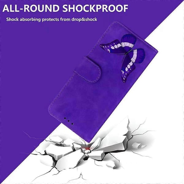 Plånboksfodral för iPhone 16 Plus, Läder Flip Fodral med Ställ Blå