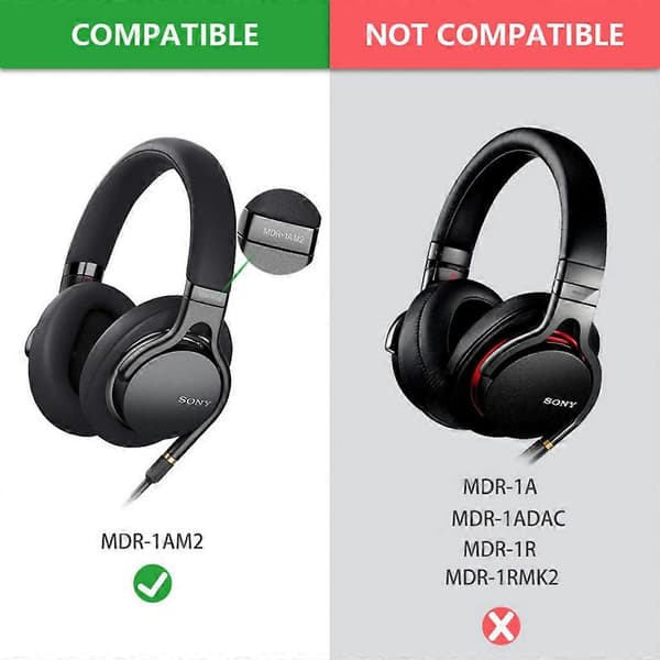 For SONY MDR-1AM2 1AM2 70mm Hodetelefonputer Øreputer Øretelefon Øremuffer Deksel