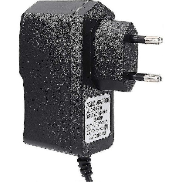 Tangentbordspiano Nätadapter, Universal 9v Ac/dc Nätadapter För Digitalt Tangentbord E-piano Klavir Tangentbord Musikinstrument, 100-240v (eu-kontakt)