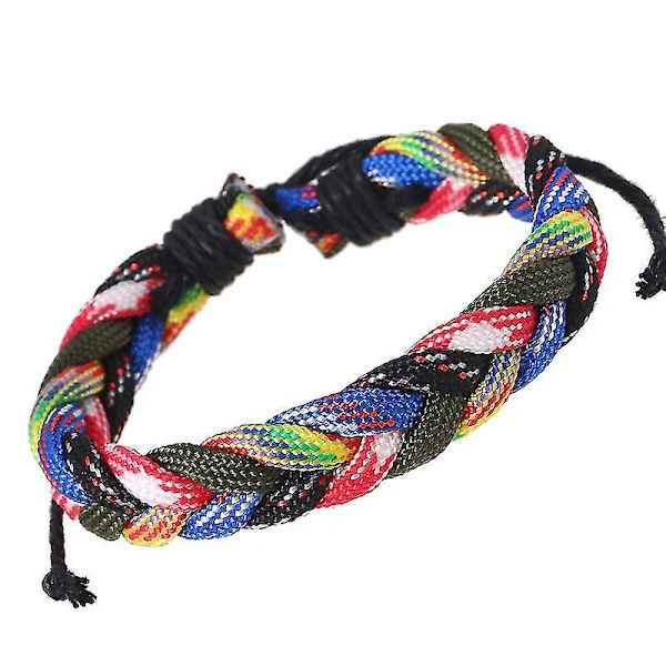 Vävda Paraplyrepband - Färgade Nylonrepvävda Armband - Handfärgade Vävda Armband