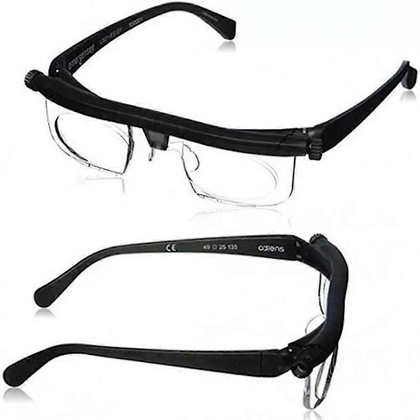 Klar Syn -6D til +3D Justerbare Dial Briller Variable Fokus Lesebriller For Eldre