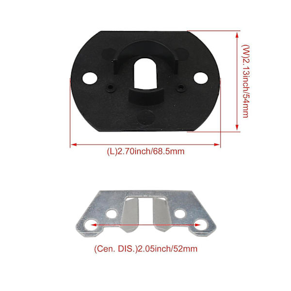 For 2 stk. Seksjonssofa Interlåsingssofa Koblingsbrakett Del Pin Style WS4689
