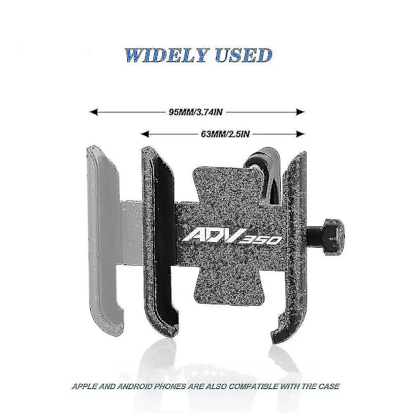 2024 Til Honda Adv350 Adv 350 2021 2022 2023 Motorcykel Tilbehør Cnc Styrstang Bagudvendt Spejl Mobiltelefonbeslag Gps Stativ Holder