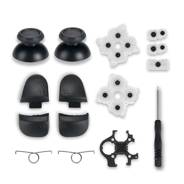 För Ps5-kontroller L1-r1 L2-avtryckarknapp Analog Stick Ledande Gummireparation
