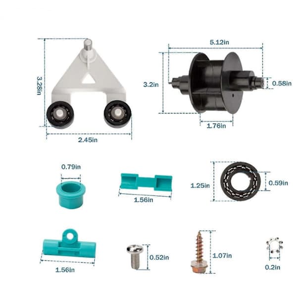 AXV621DAT Pool Vacuum A-Frame/Turbinesæt til Hayward