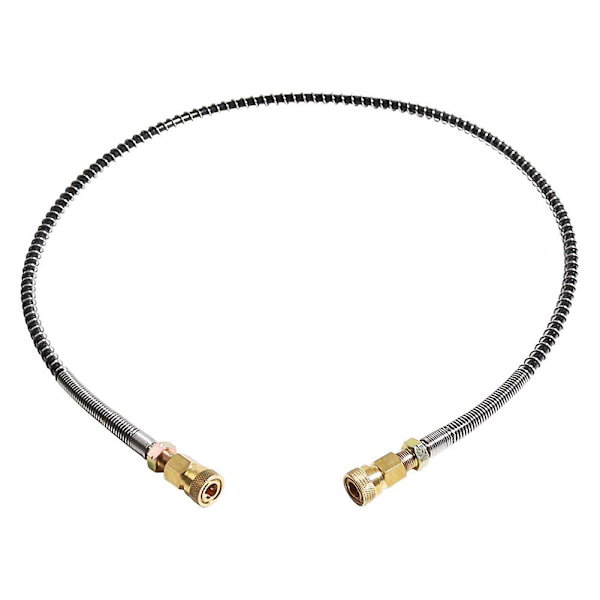 Korkeapaineletku Jousipeitteellä 100cm Pitkä Pcp Pneumatiikka Ilman Täyttö Pumppu Nylon Musta Letku