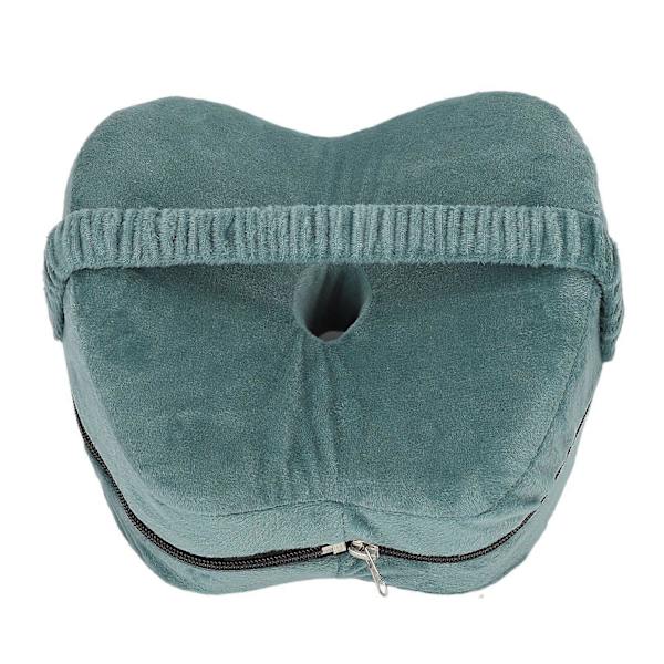 Knäkudde Bomull Elastiskt Överdrag Memory Foam Benkudde Ergonomiska Sidokuddar GrönYMMR)