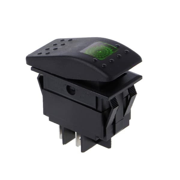 Bil Auto Vippekontakt 20A/12V 4 Ben Sort Vandtæt On Off Toggle Switch