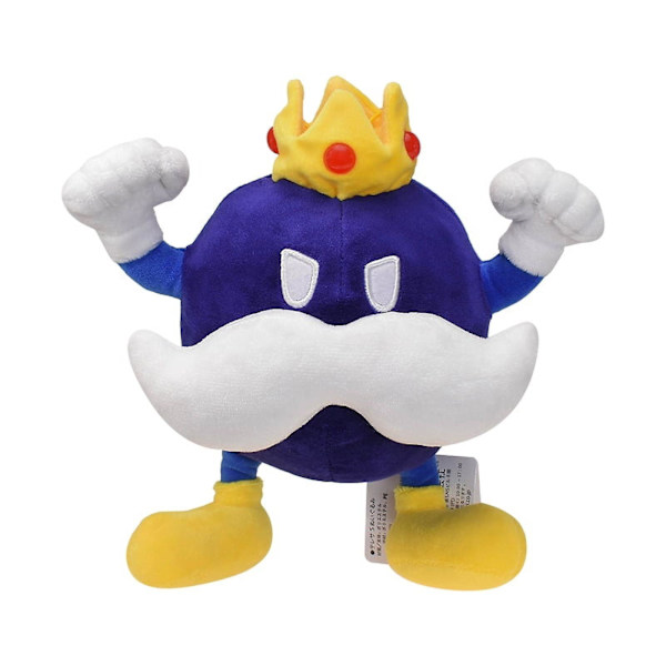 8\" Super Plush King Bob Omb Leksaker Mjuk Plyschdocka Plyschleksaker för Barn Pojkar Flickor Gåvor Samling