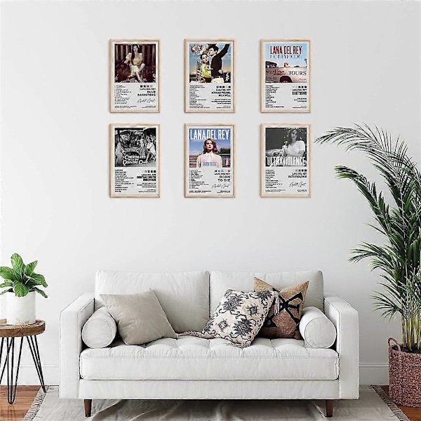 Lana Del Rey Poster Folklore Album Reputation Poster Musik Album LDR Poster för Rum Estetisk Canvas Väggkonst Sovrumsdekoration