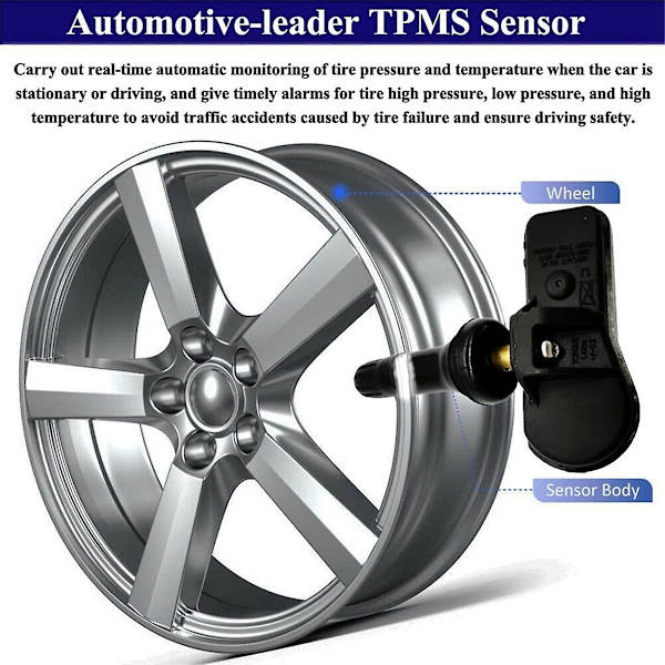 4 stk. Bil TPMS Sensor Dæktrykssensor 107481200B til 3 2018-2020 S 2014 X 2016 Dæktryk Mo