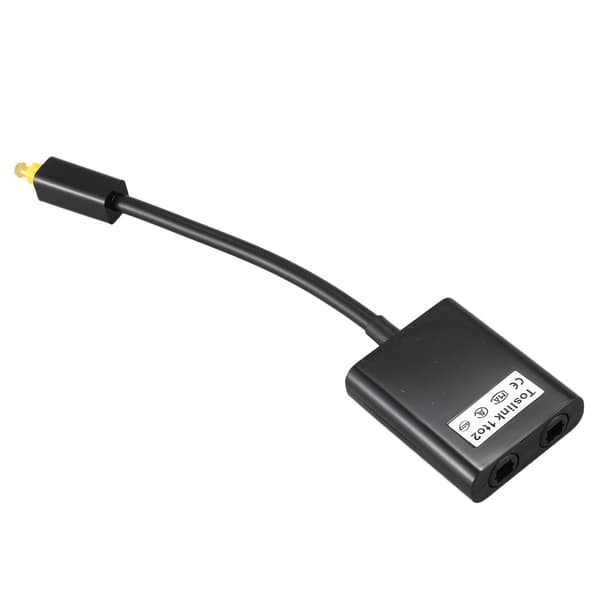 Digital SPDIF Optisk Lydsplitter 2 Vejs Toslink Splitter Adapter 1 Indgang 2 Udgang SPDIF Optisk