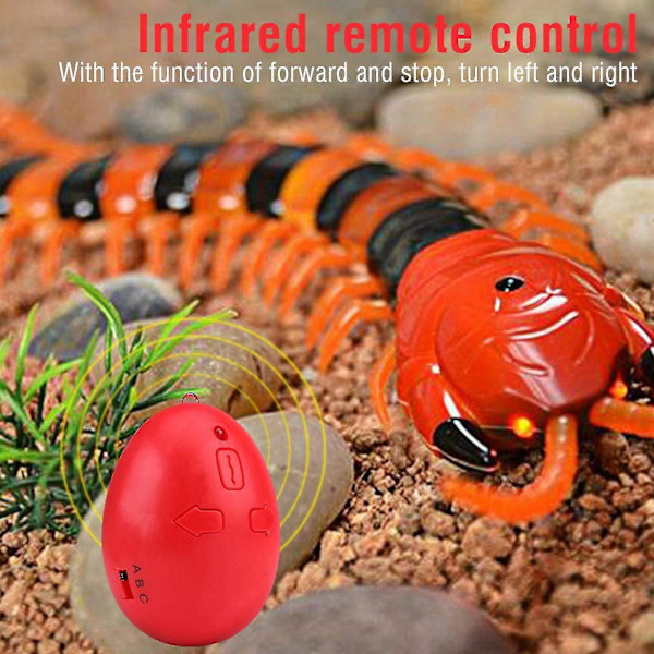 Infraröd RC-fjärrstyrd tusenfoting Scolopendra Leksaker för barn
