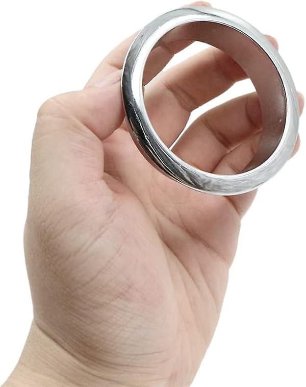60mm Metallisk Skrivebords Grommet Deksel - Dekorativ Ring for Møbeltrådboks, Dataskrivebords Kabelstyring, 3 Stykker (Én Størrelse)