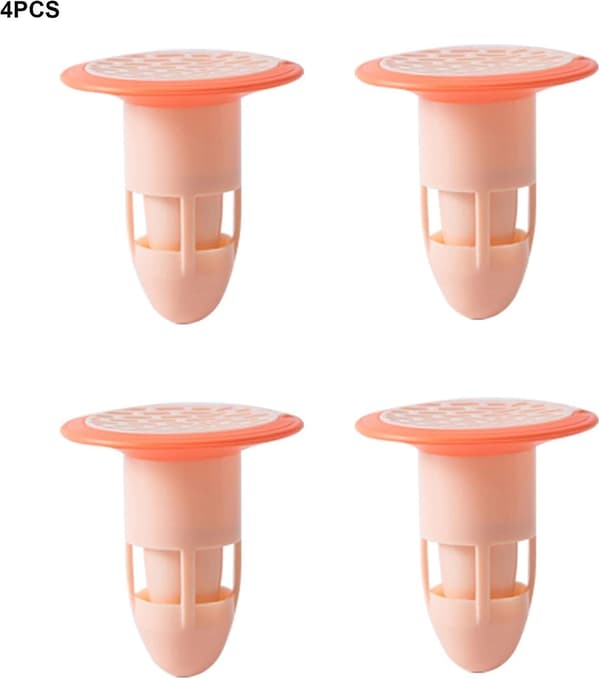 4-pack duschgolvavloppspropp luktfri hotell kök badrum (rosa)