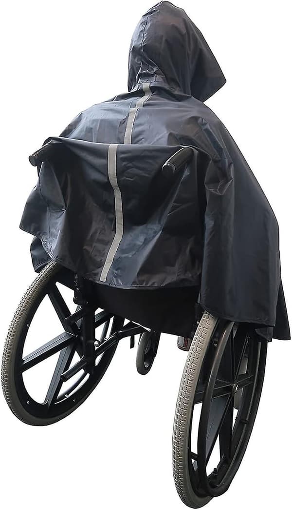 Vedenpitävä Pyörätuolin Poncho - Aikuinen Standard - Pyörätuolin Sateensuoja