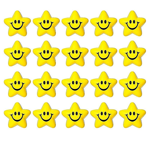 20 kpl Tähti Hymy Stressipallot Tähti Mini Vaahto Hymy Pallo Hymy Lelut Mini Stressi Helpotus Tähti Hymy B