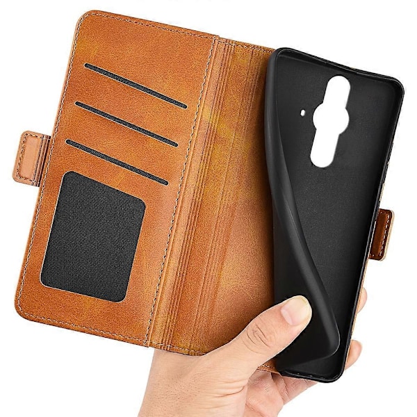 Til Sony Xperia Pro-I Dobbeltsidet Magnetisk Spænde Horisontal Flip Telefon Læder Etui med Holder & Kortlommer & Pung