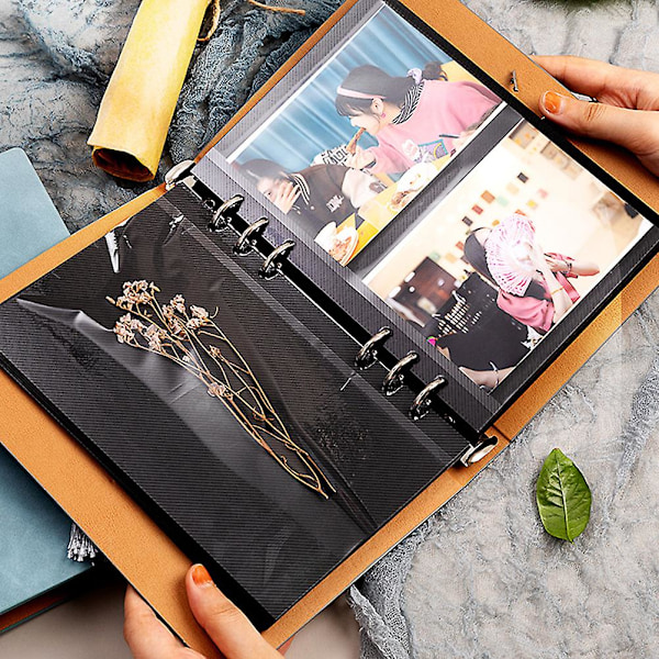 6 stk Spiral Notebook D-Ring Binder Mekanisme A4 Ryg Stænger 6 Hull Binder Mekanisme Lærebog Binder Binder Clips Metal