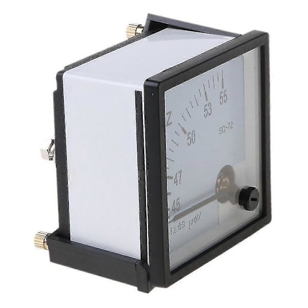 AC 100V 220V 380V Analog Panel Frekvensmätare Testare Mätare Hertz Indikator 45-55Hz 220V
