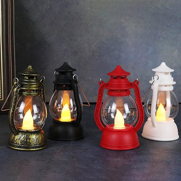 Julekerosene Håndholdte Lamper, Jule-LED Nattelysbilder, Kerosinlampe Campinglys