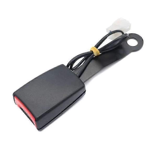 Bil Belteklips Sete Belte Spenne Socket Camlock Plugg Kontakt Varselkabel (1 stk, svart)